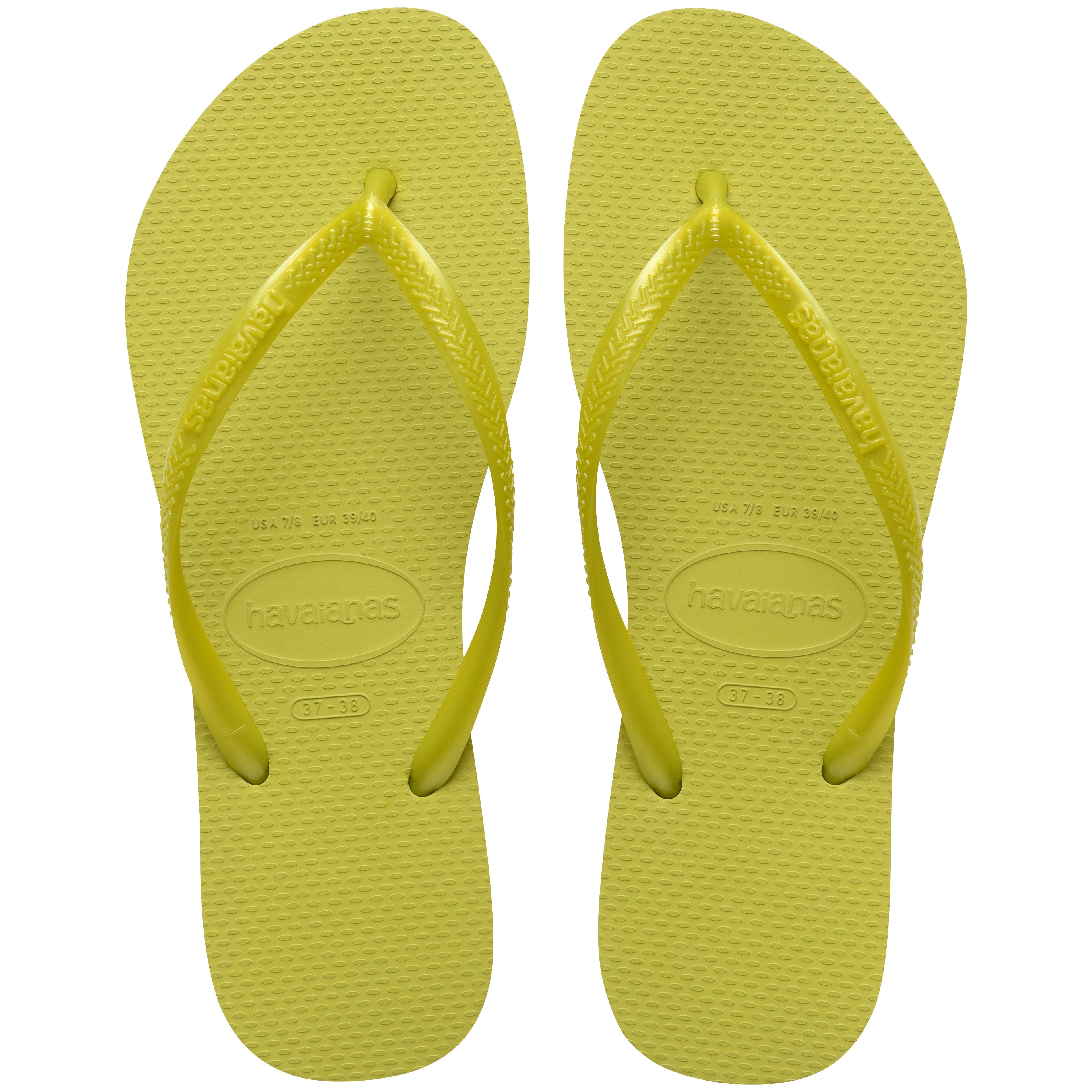Women's Slim Flip Flops - Wild Lime