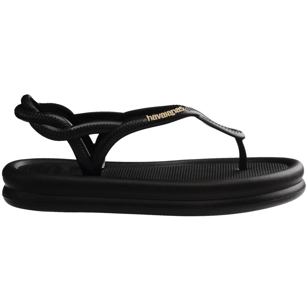 Women's Luna Puffed Sandals - BLACK