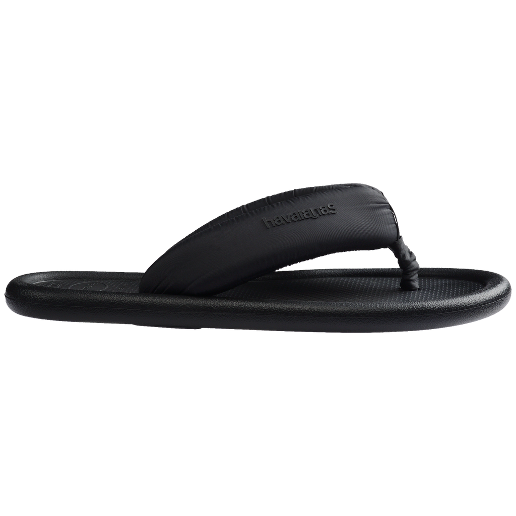 Women's Maxi Puffed Flip Flops - BLACK