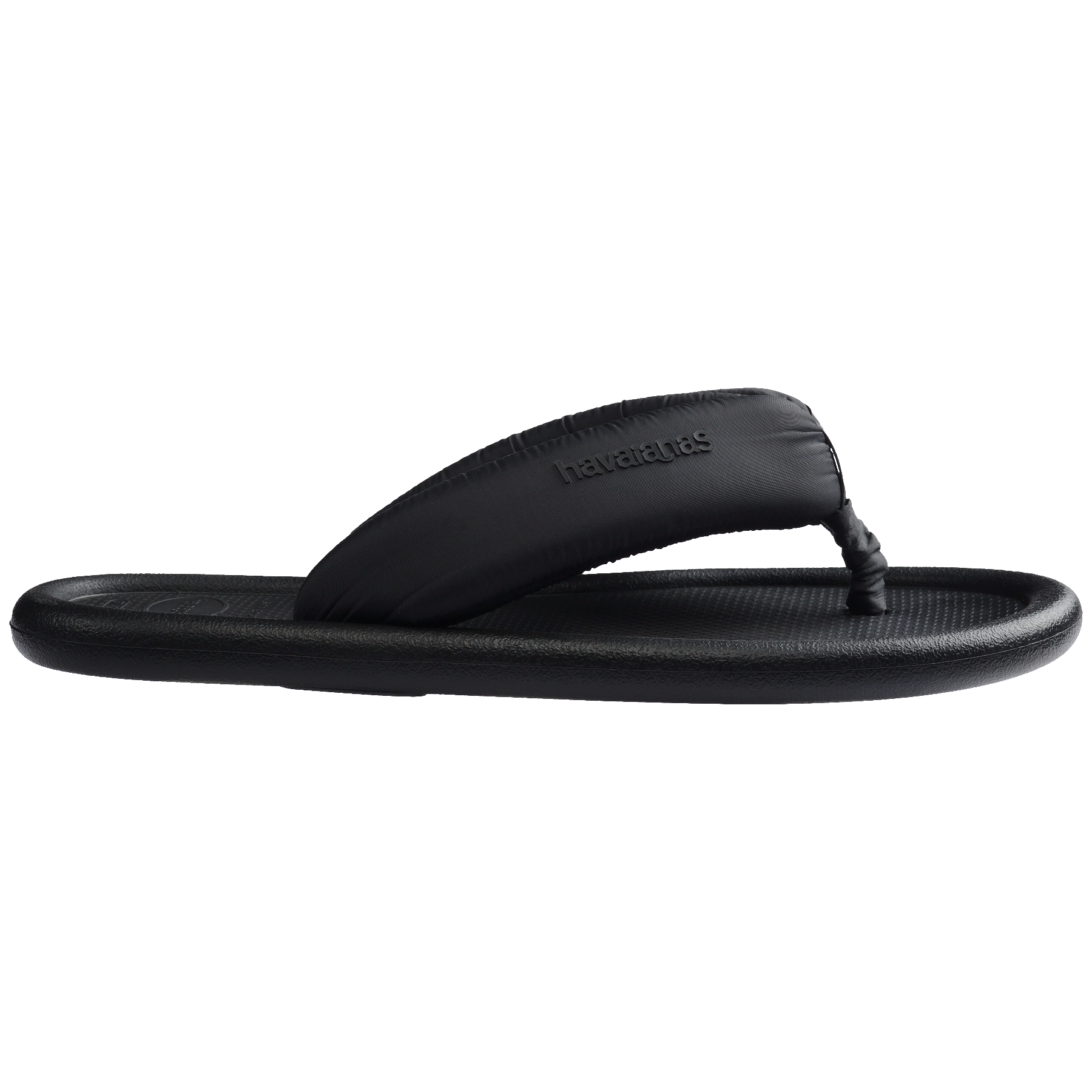 Women's Maxi Puffed Flip Flops - BLACK