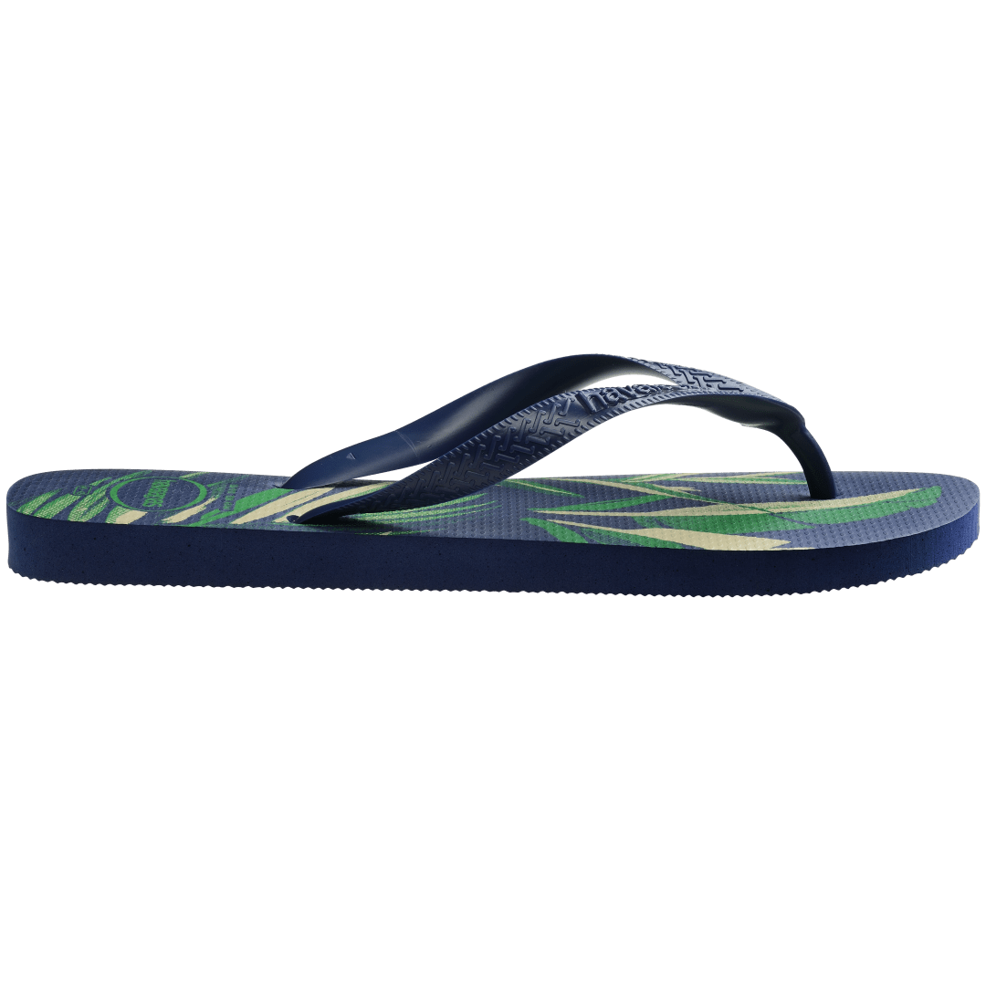 Men's Top Aloha Flip Flops - Navy Blue