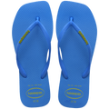 Women's Slim Square Logo Pop Up Flip Flops - BRILLIANT BLUE