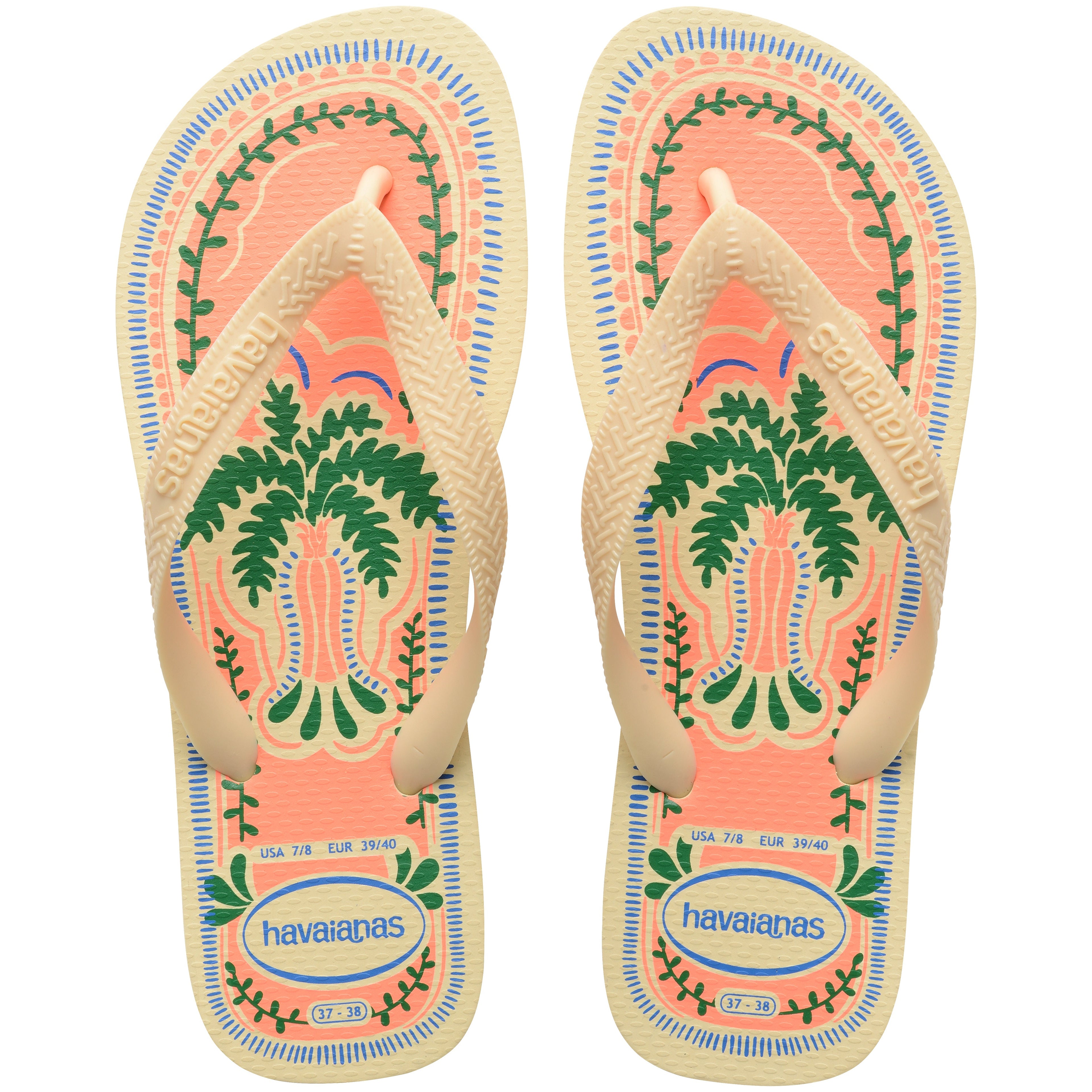 Women's Top Summer Vibes Flip Flops - BUTTERCREAM