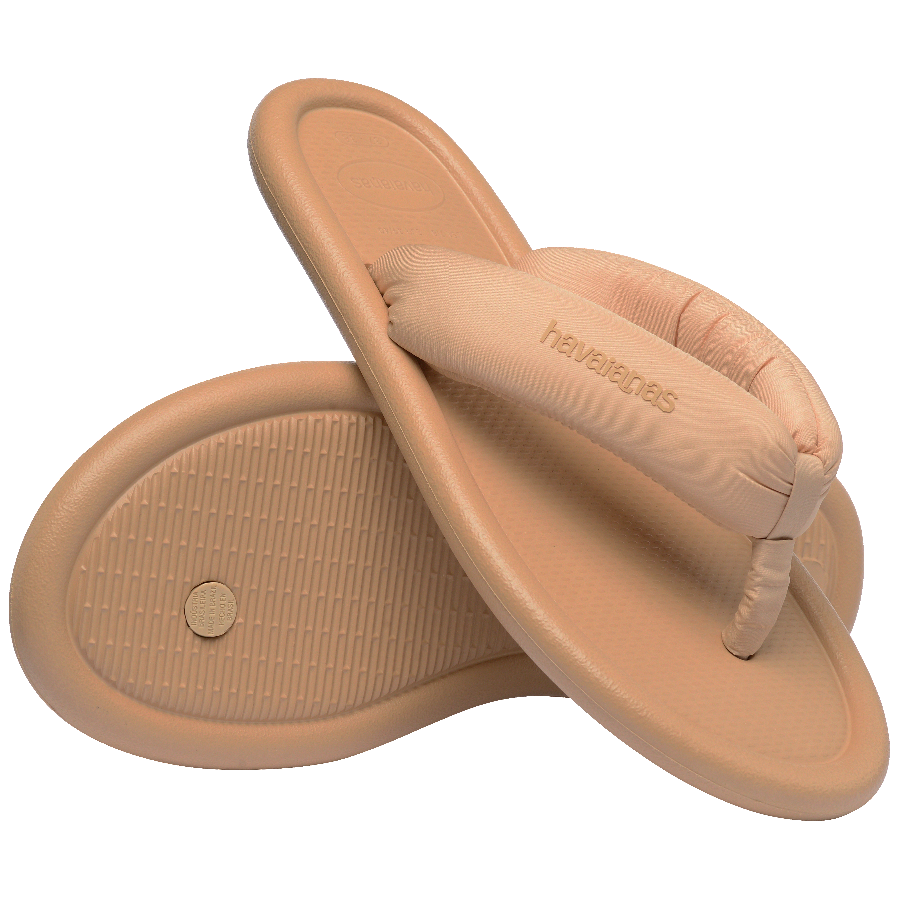 Women's Maxi Puffed Flip Flops - GOLDEN