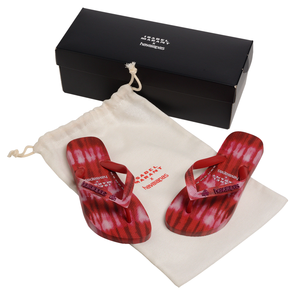 Women's Isabel Marant Top Ikat Flip Flops - Red