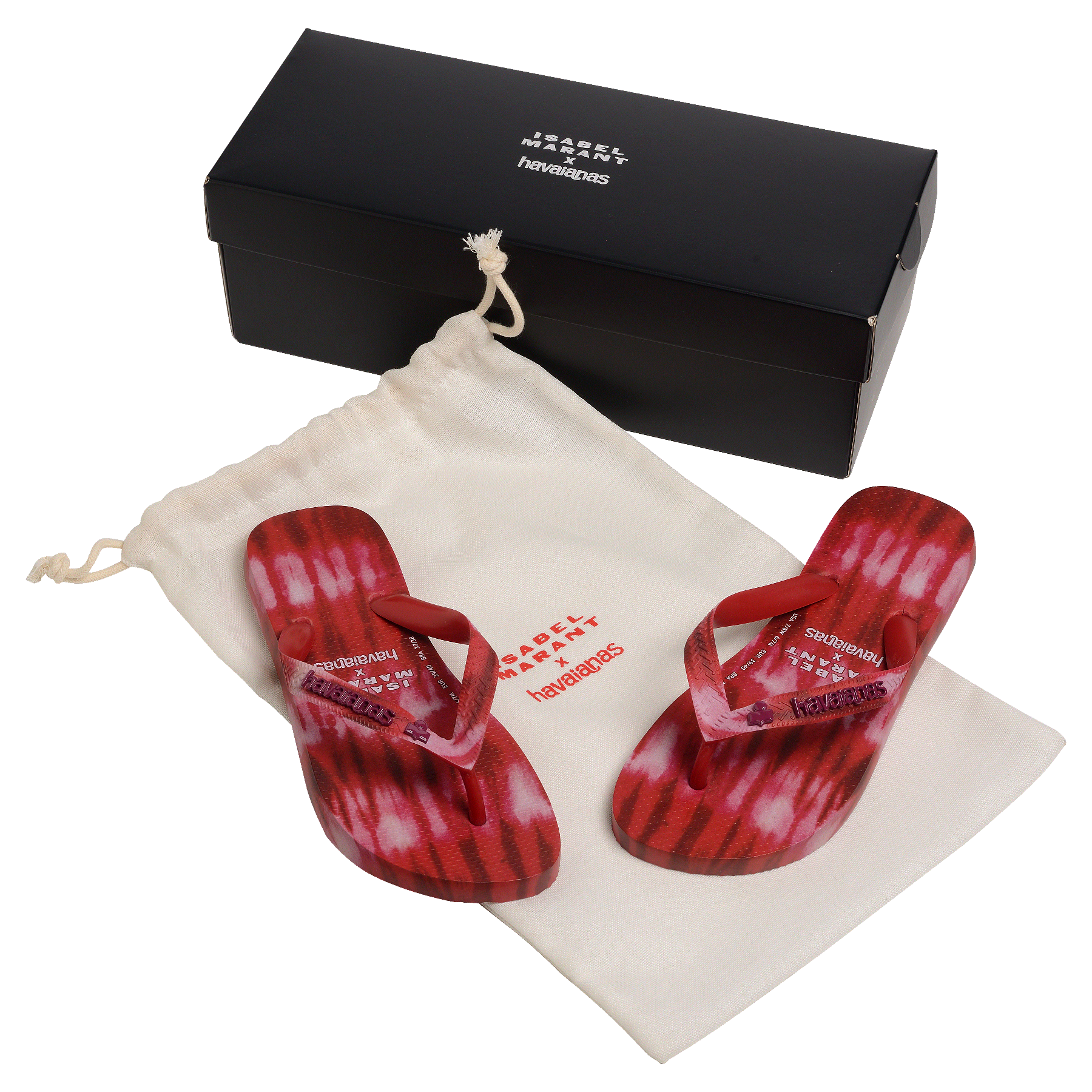 Women's Isabel Marant Top Ikat Flip Flops - Red