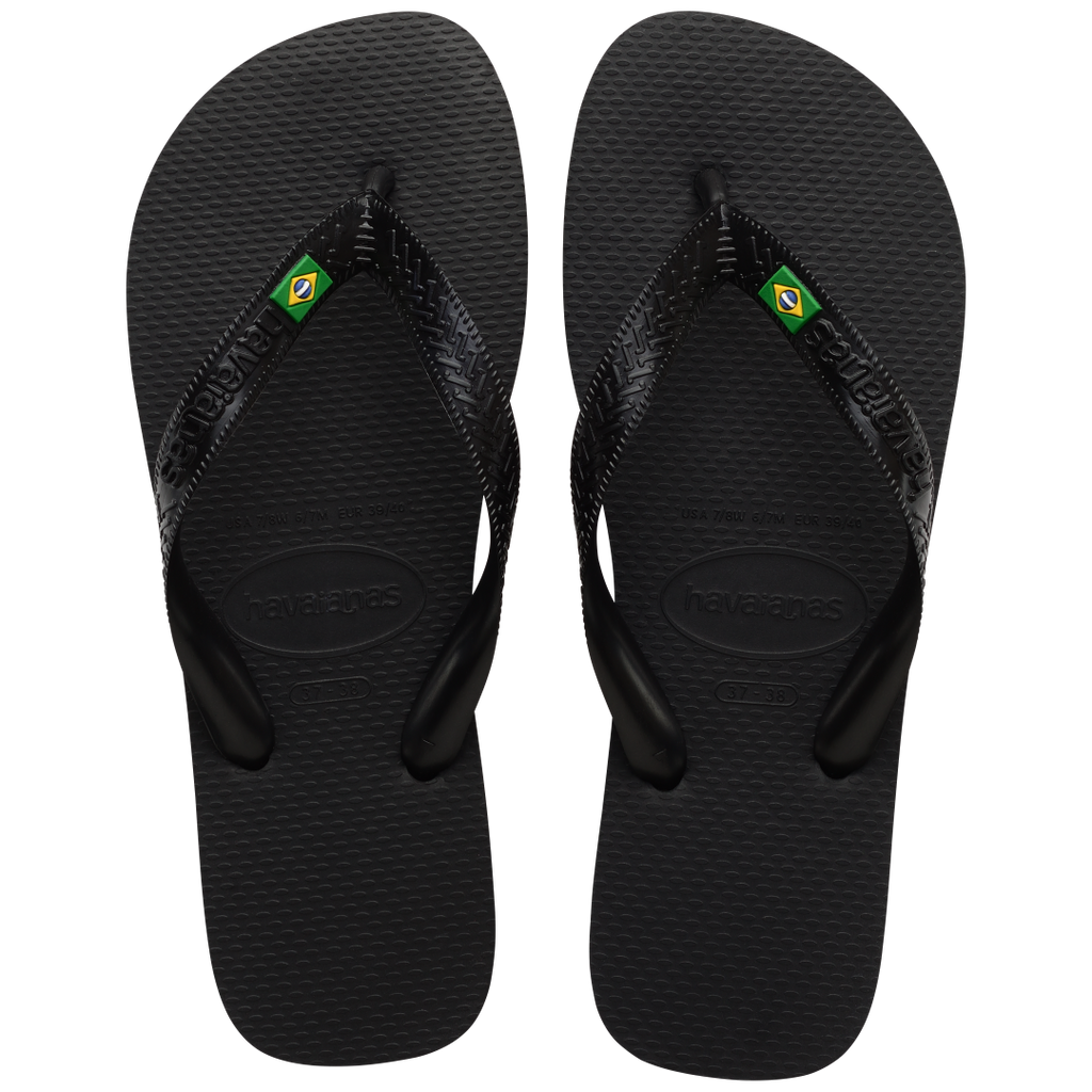 Women's Brazil Flip Flops - Black