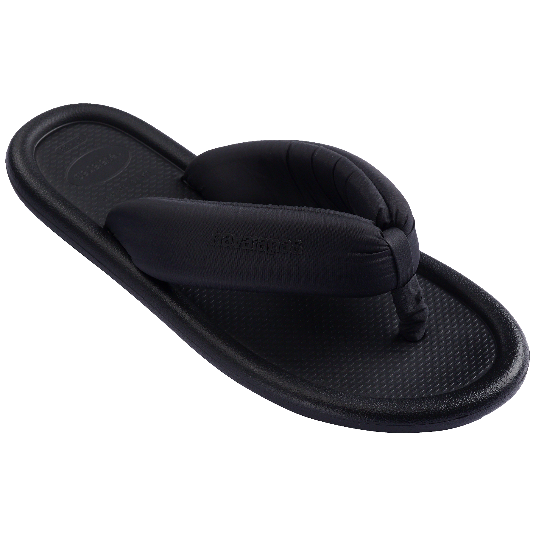 Women's Maxi Puffed Flip Flops - BLACK