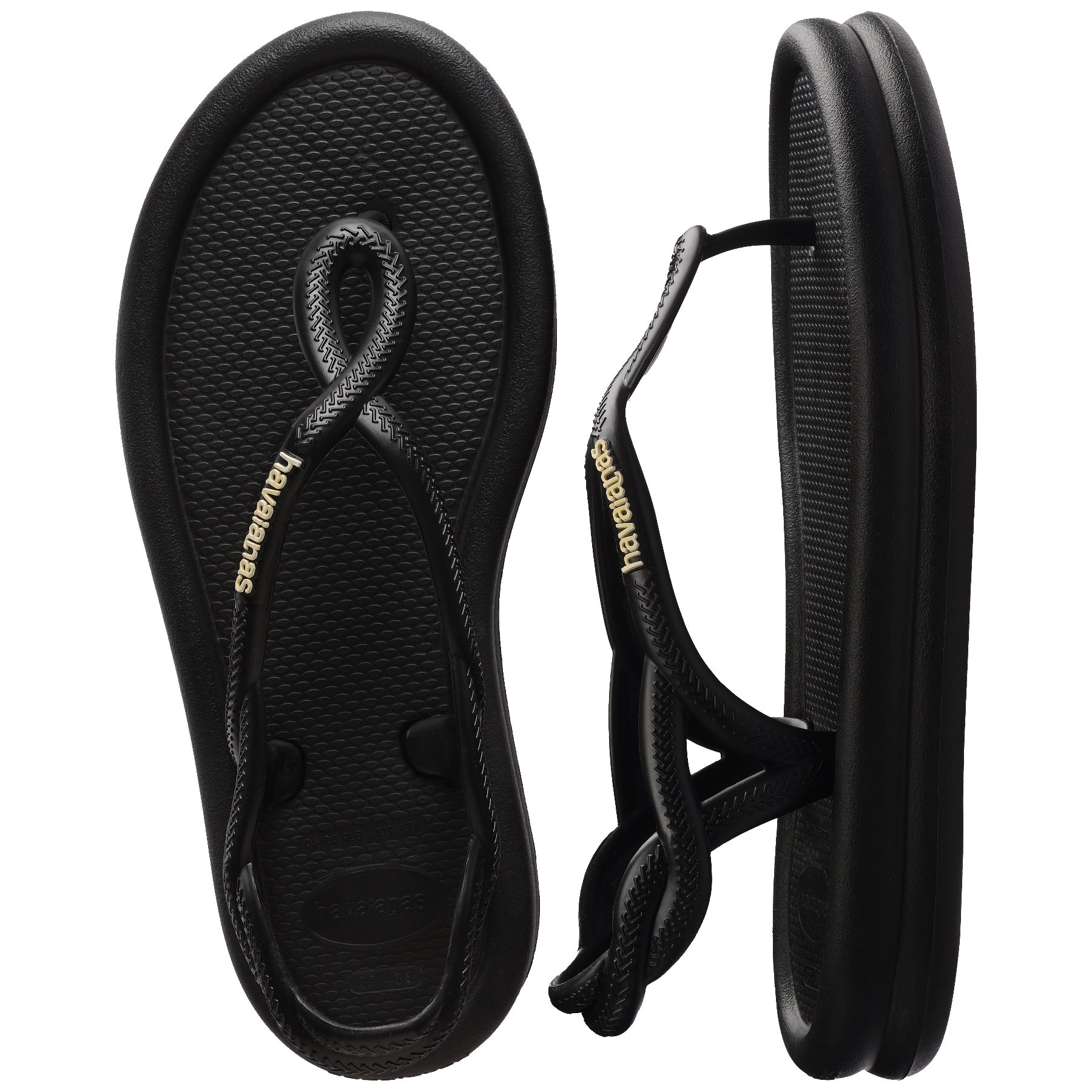 Women's Luna Puffed Sandals - BLACK