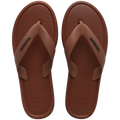 Women's Puffed Up Flip Flops - RUST
