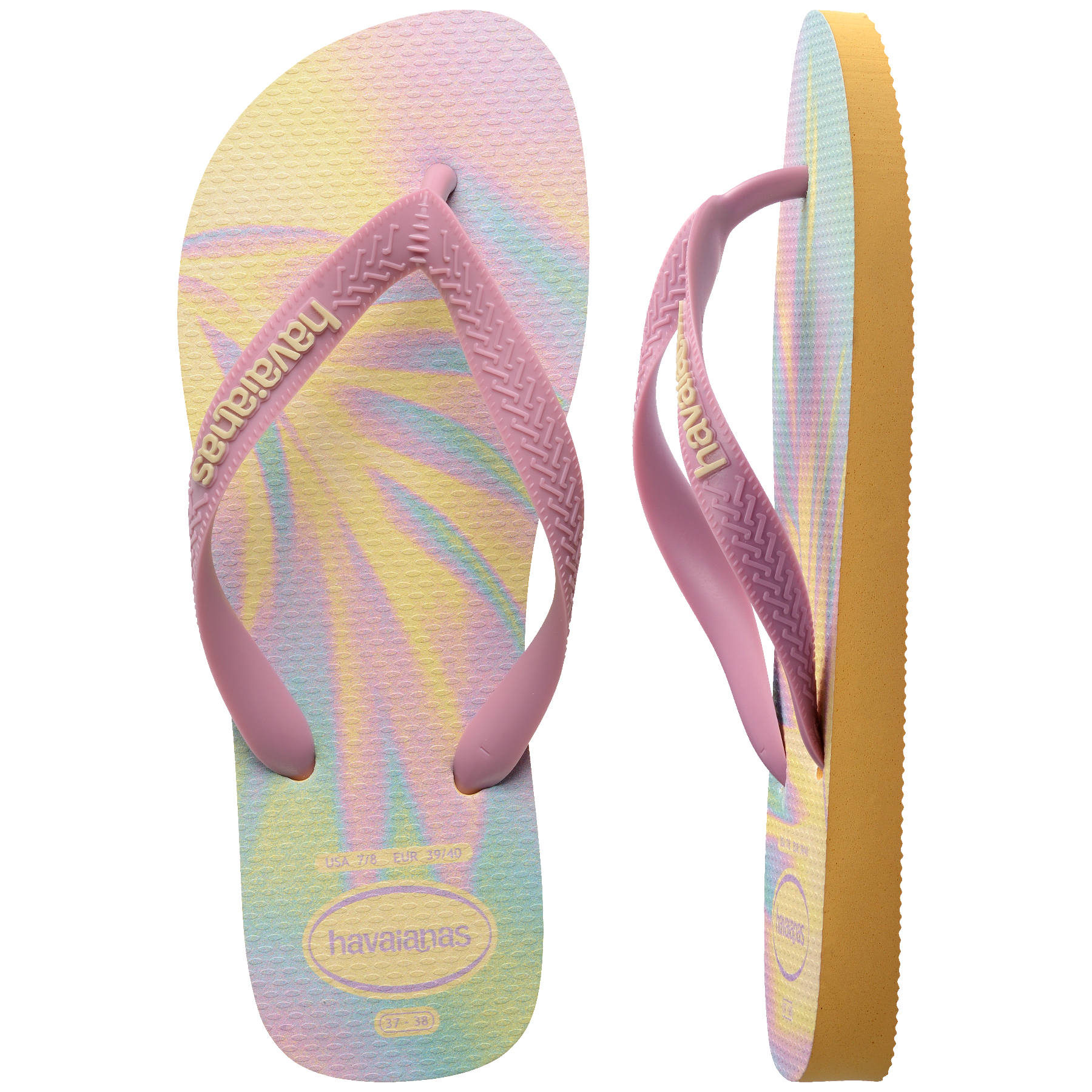 Women's Top Fashion Flip Flops - CAJA YELLOW