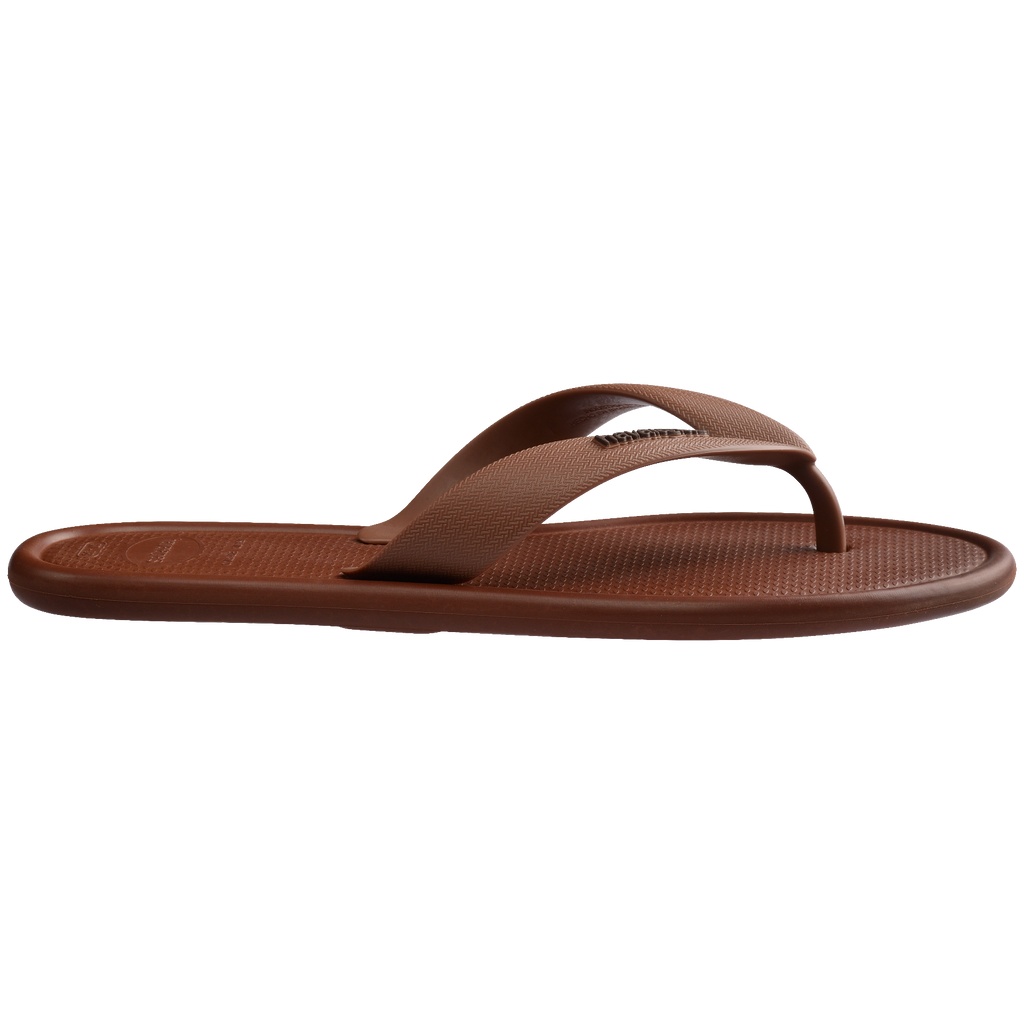 Women's Puffed Up Flip Flops - RUST
