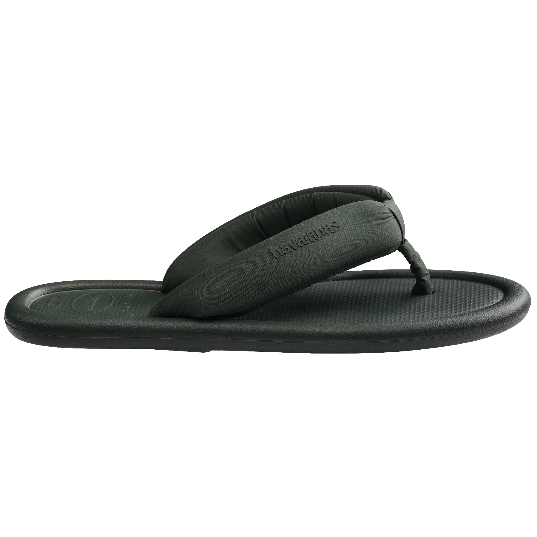 Women's Maxi Puffed Flip Flops - GREEN OLIVE