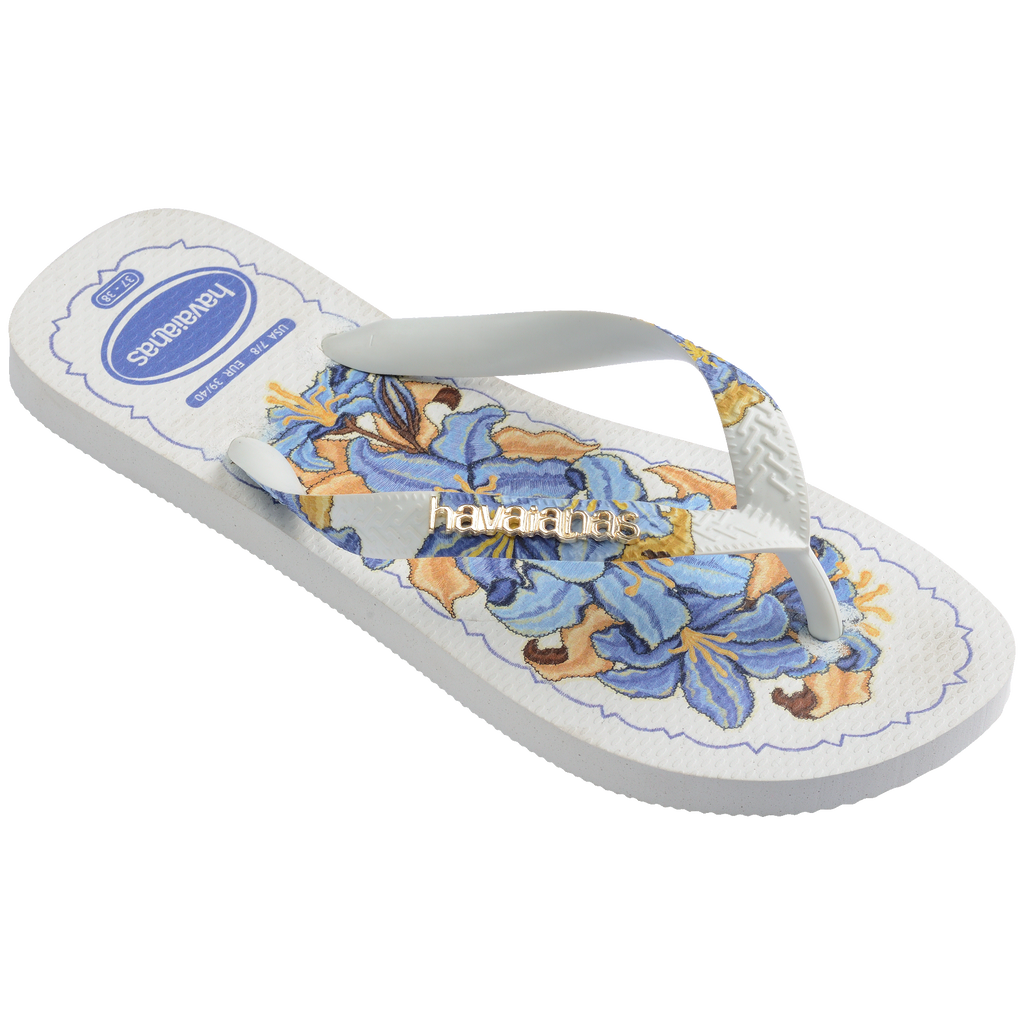 Women's Tropicalia Vibes II Top Flip Flops - WHITE