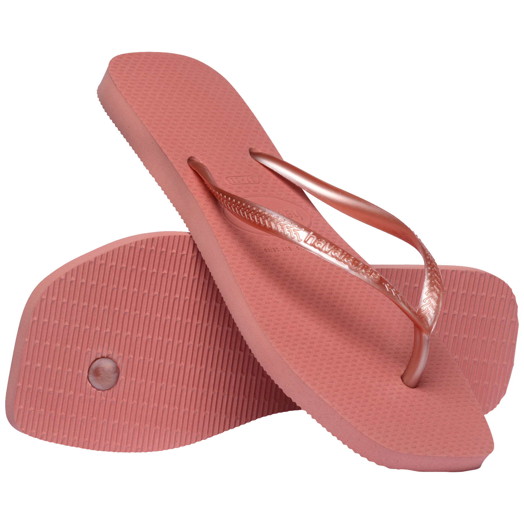 Women's Slim Square Flip Flops - CANYON CLAY