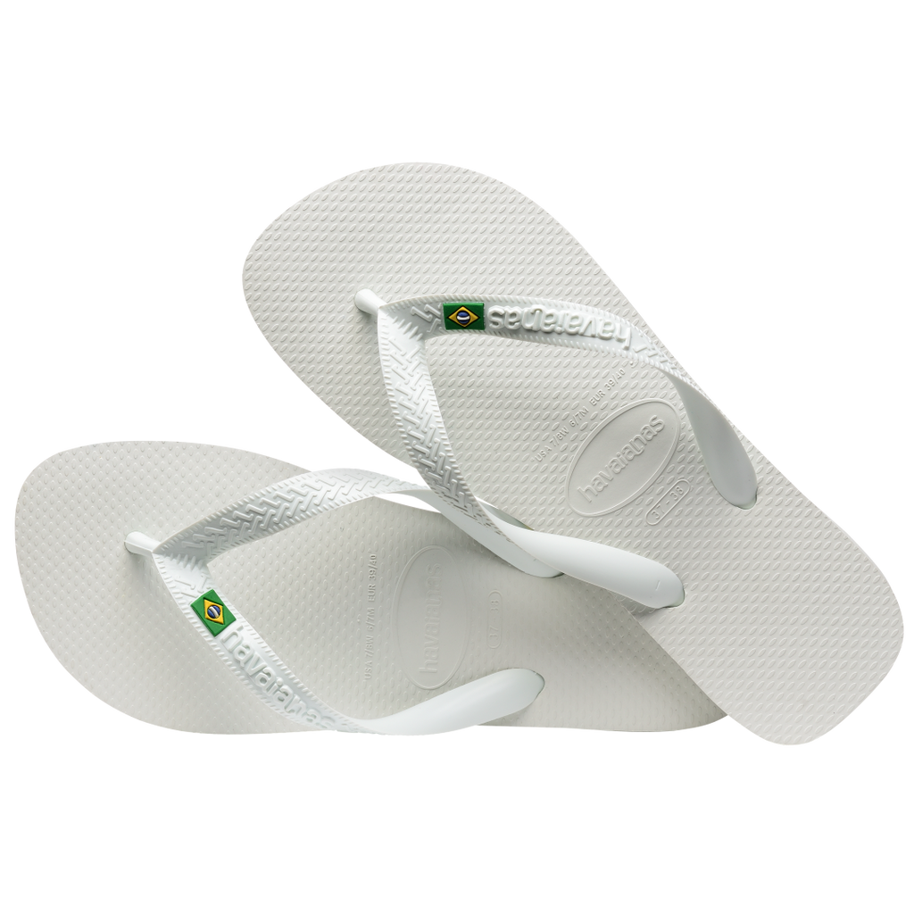 Men's Brazil Flip Flops - White