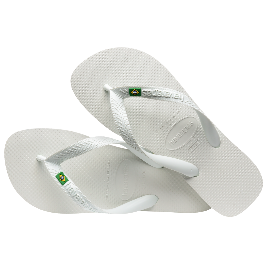Men's Brazil Flip Flops - White