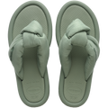 Women's Over Puffed Flip Flops - SMOKE GREEN