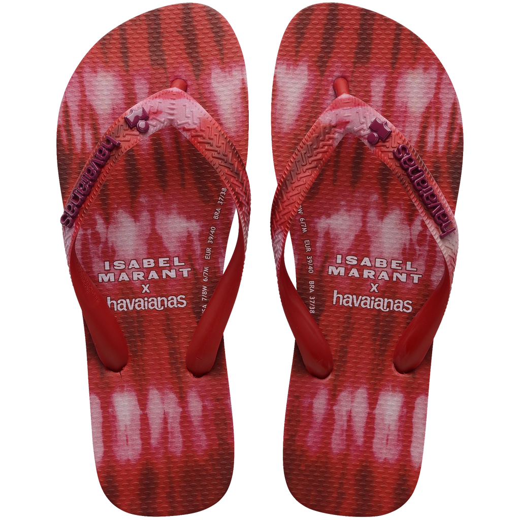 Women's Isabel Marant Top Ikat Flip Flops - Red