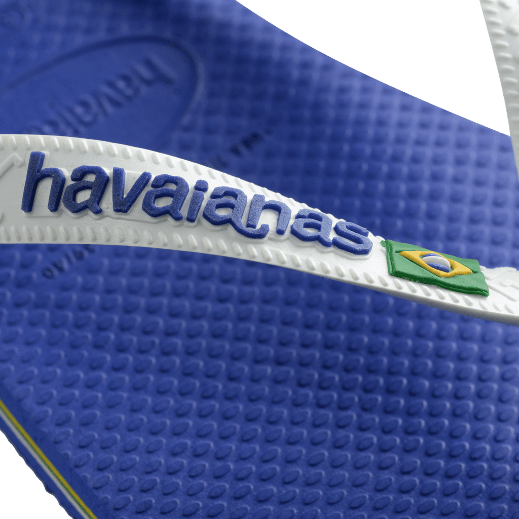 Men's Brazil Logo Flip Flops - Marine Blue