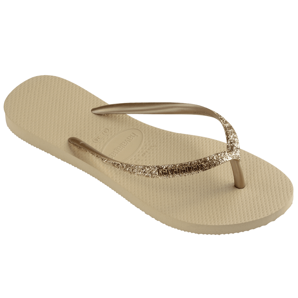 Women's Slim Glitter II Flip Flop - Brown