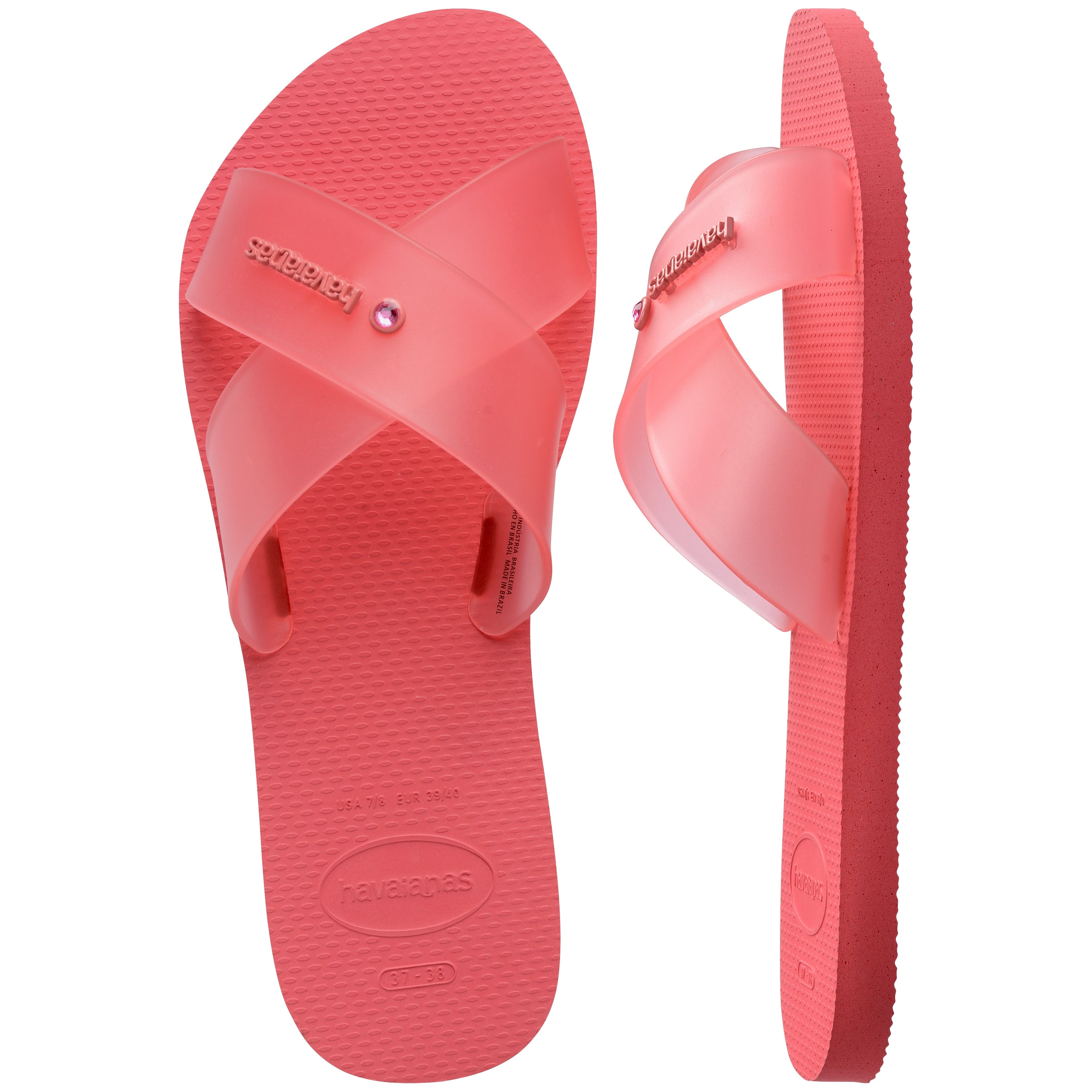Women's Aqua Jelly Sandals - TROPICAL CORAL