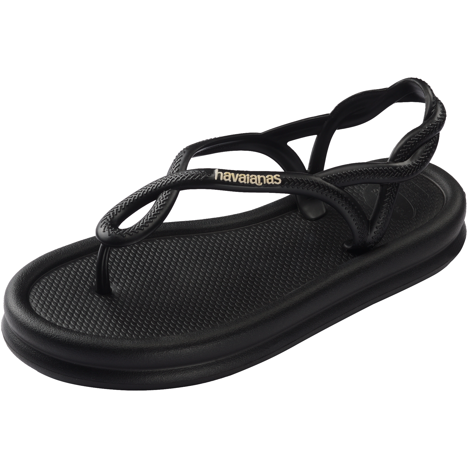 Women's Luna Puffed Sandals - BLACK