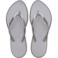 Women's Slim Point Flip Flops - Steel Grey