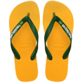 Women's Brazil Logo Flip Flops - Yellow Pop