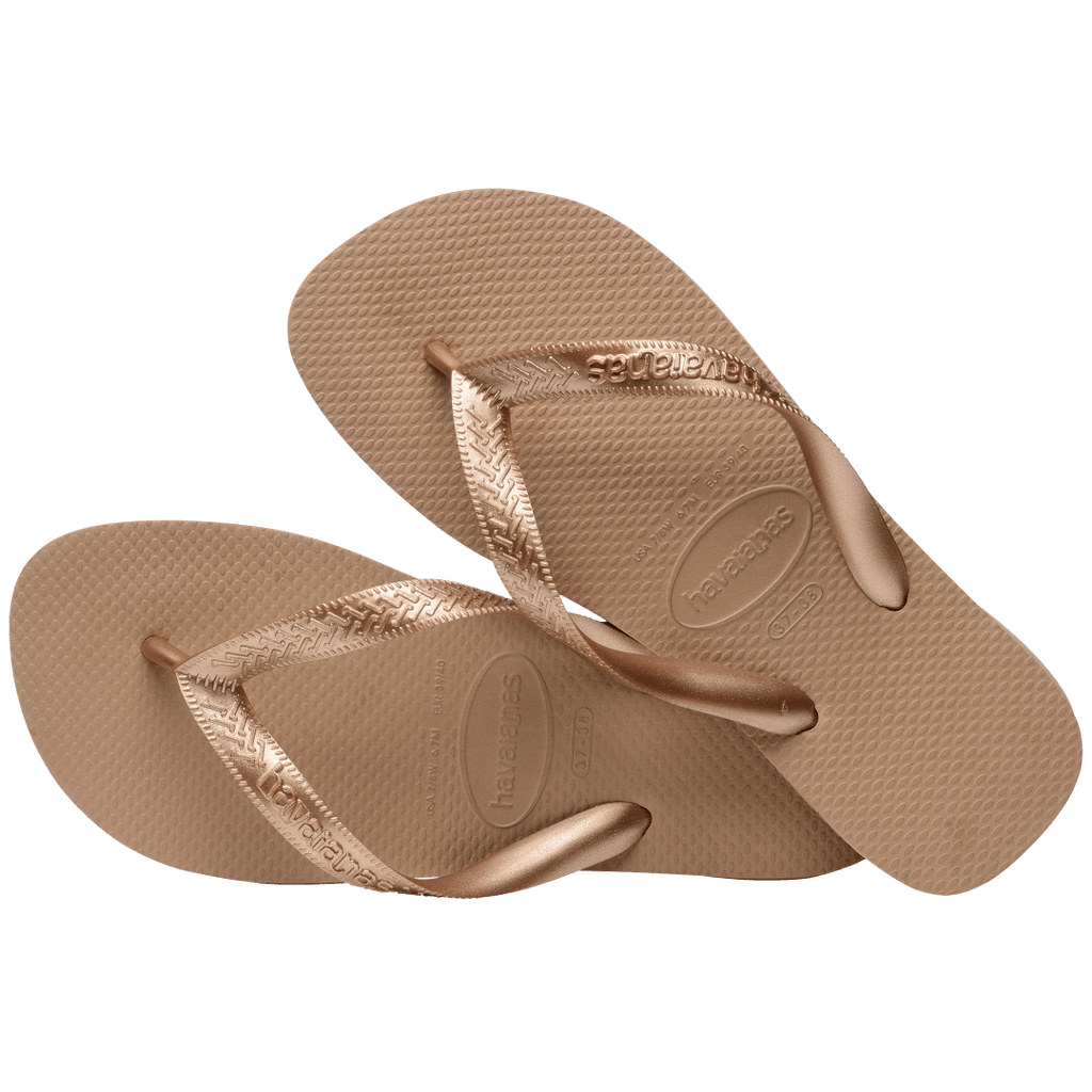 Women's Top Tiras Flip Flops - Rose Gold