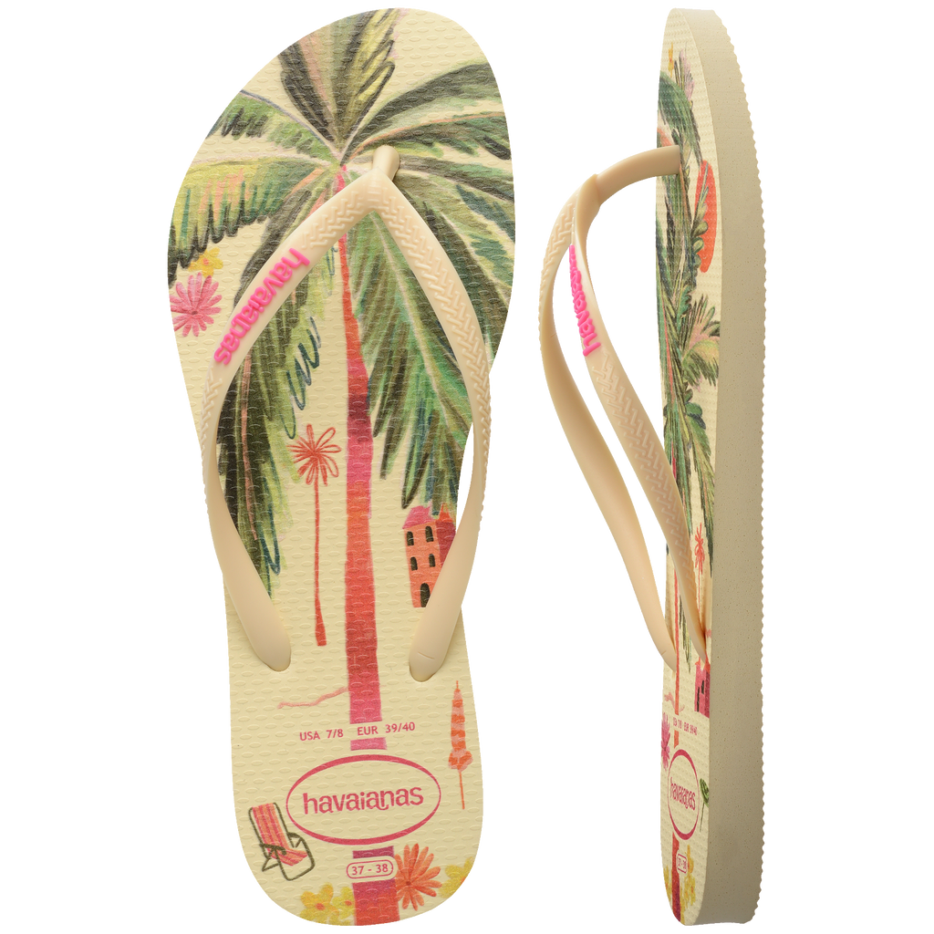 Women's Summer Bliss Slim Flip Flops - BUTTERCREAM