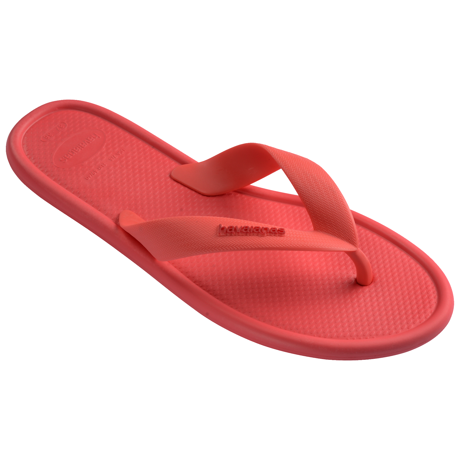 Women's Puffed Up Flip Flops - TROPICAL CORAL