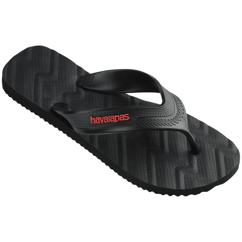 Men's Track Waves Flip Flops - Black