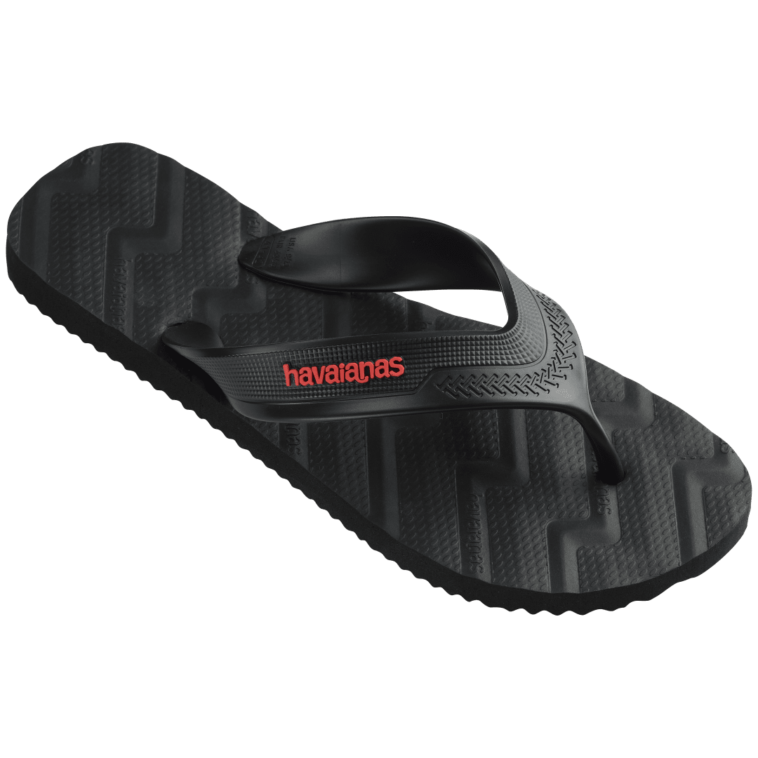 Men's Track Waves Flip Flops - Black