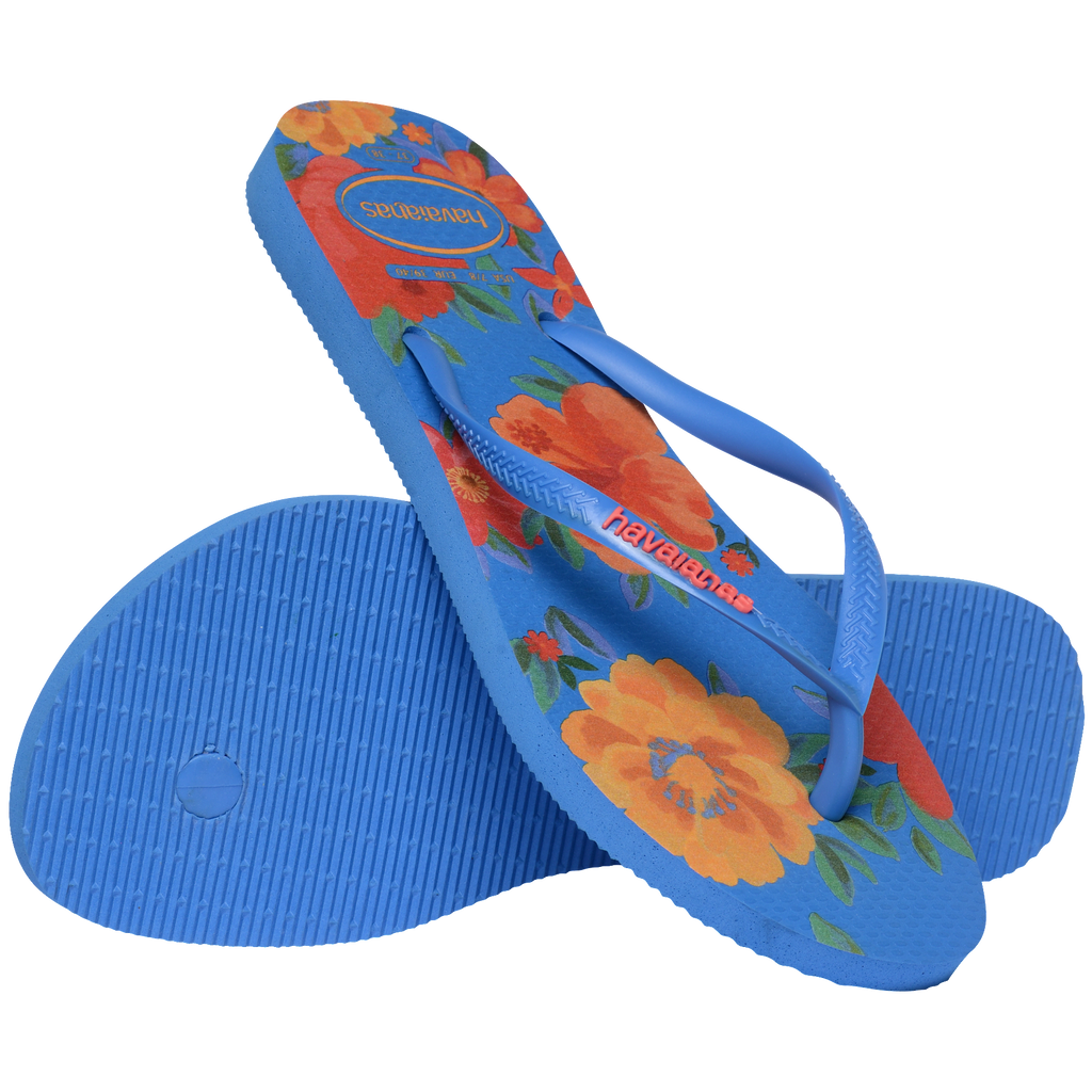 Women's Summer Bliss Slim Flip Flops - BRILLIANT BLUE
