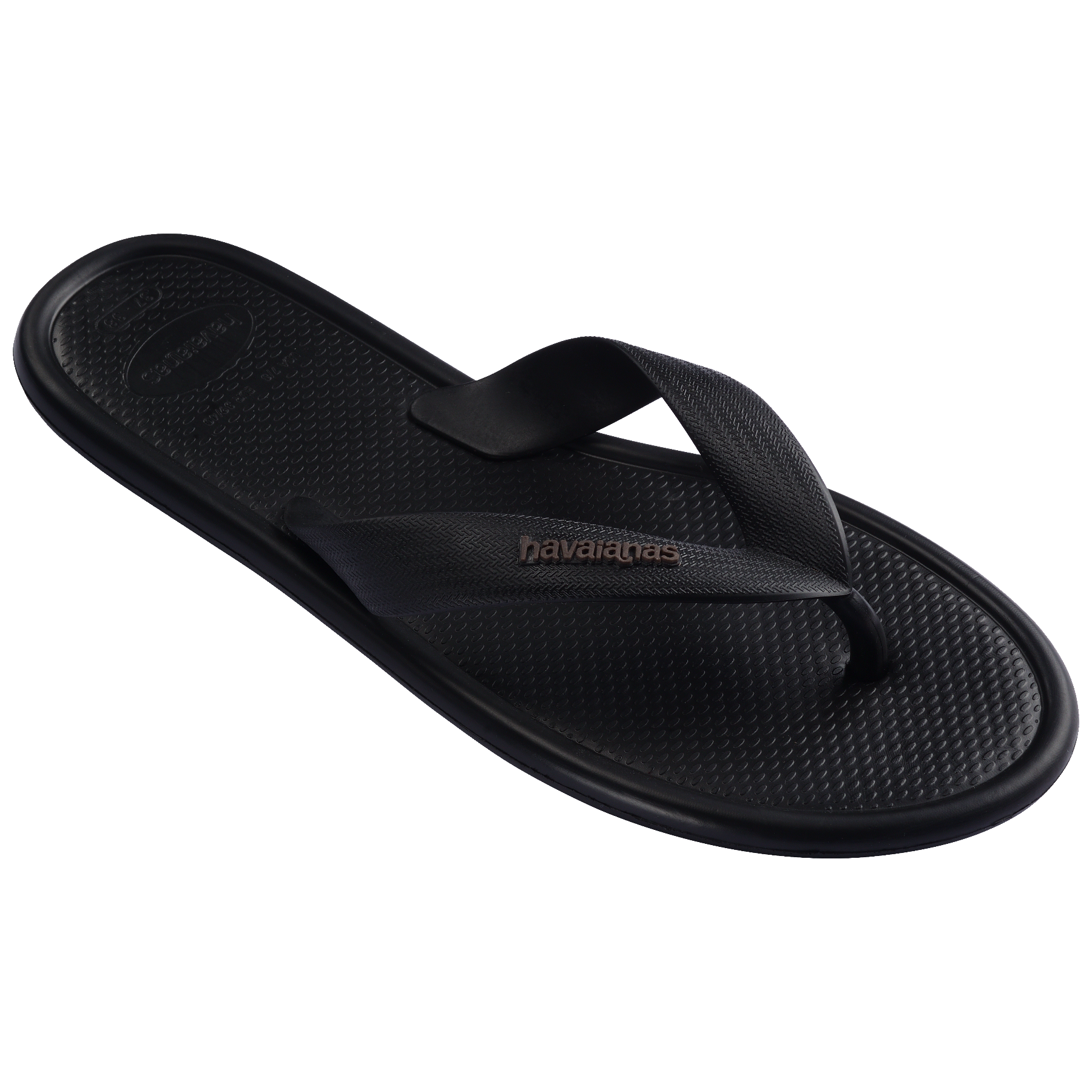Women's Puffed Up Flip Flops - BLACK