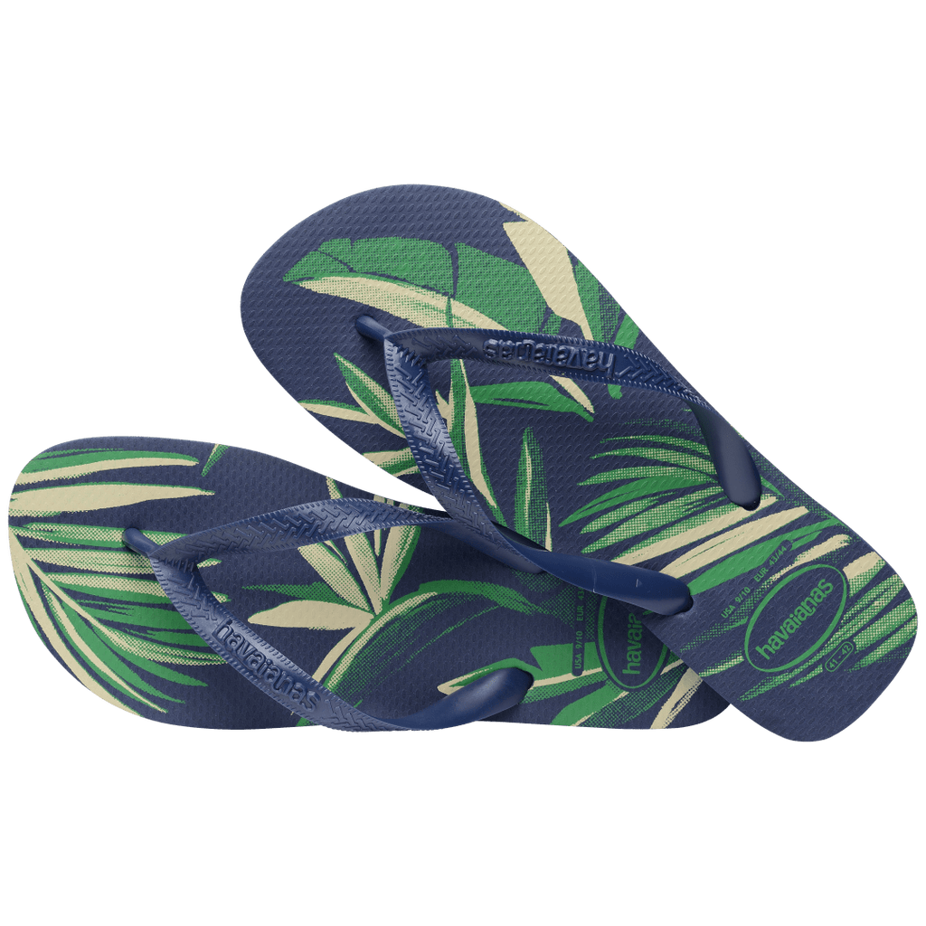 Men's Top Aloha Flip Flops - Navy Blue