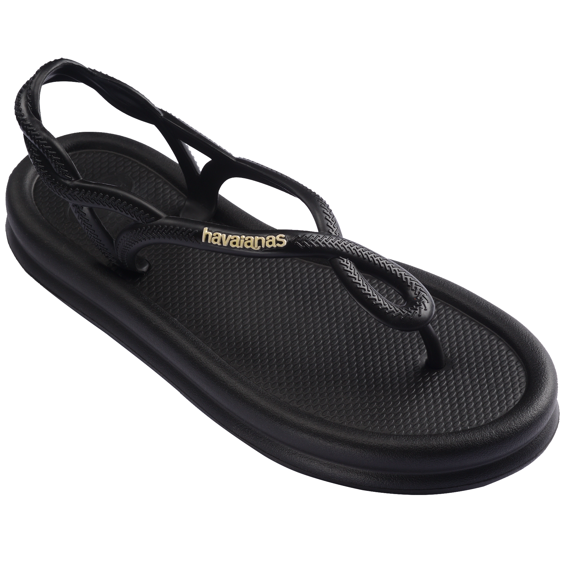 Women's Luna Puffed Sandals - BLACK