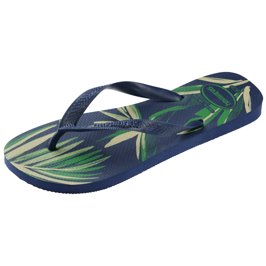 Men's Top Aloha Flip Flops - Navy Blue